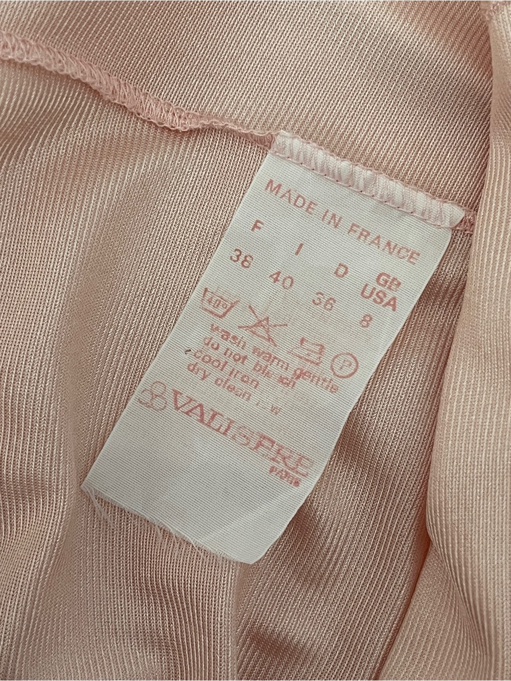 Vintage Valisere Lace Slip Dress Medium Blush Pink Parisian Coquette Chic Bridal - Picture 13 of 14
